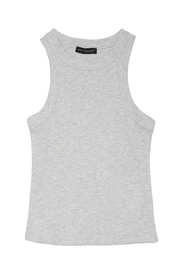 Halter Yaka Basic Fitilli Atlet Karmelanj - 1