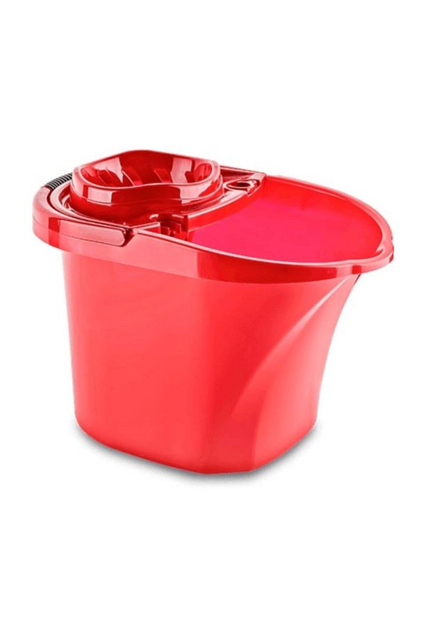 Practical Sıkma Aparatlı Temizlik Kovası - 15 Lt. - Kırmızı - 1