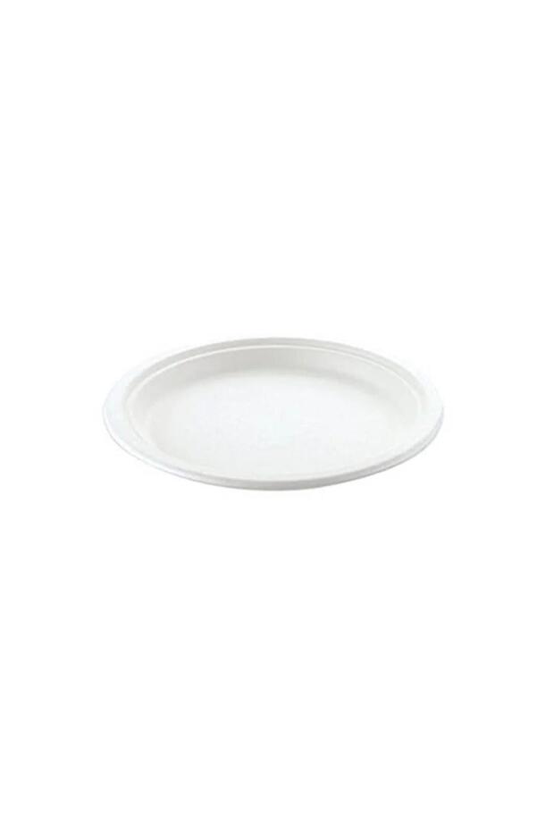 Nature Ekolojik Karton Kağıt Tek Kullanımlık Oval Tabak - 20x26 Cm. - 50 Adetlik 10 Paket - 4