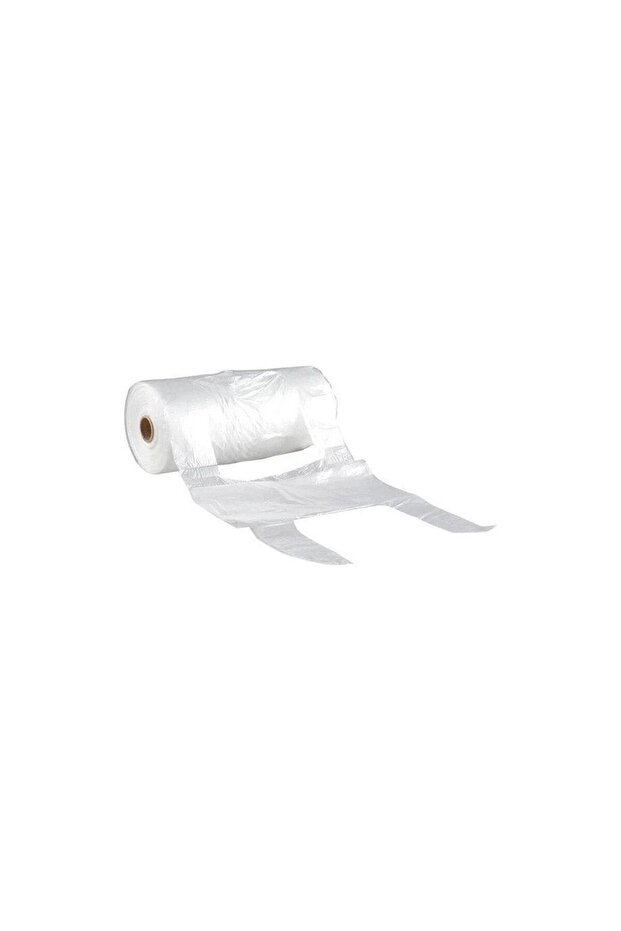 Rulo Şeffaf Market Poşet Torba - Hışır Atlet Poşet -Küçük Boy - 200 Adetlik 5 Rulo - 3