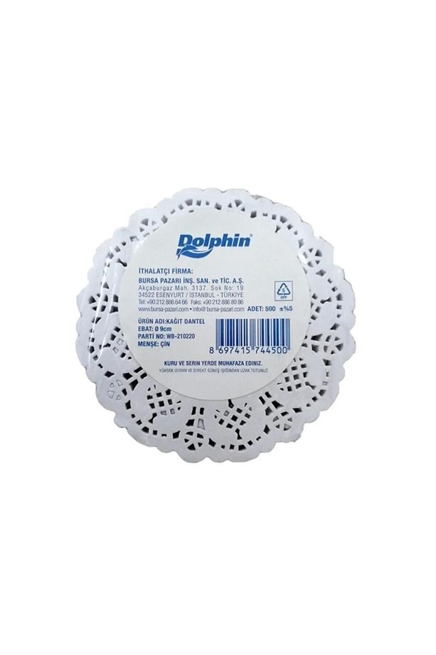 Dantel Kağıt Bardak Altlığı - Çay Bardağı Kağıt Altlığı - 10 Adet 500'lü Paket - 12,5 Cm. - 1