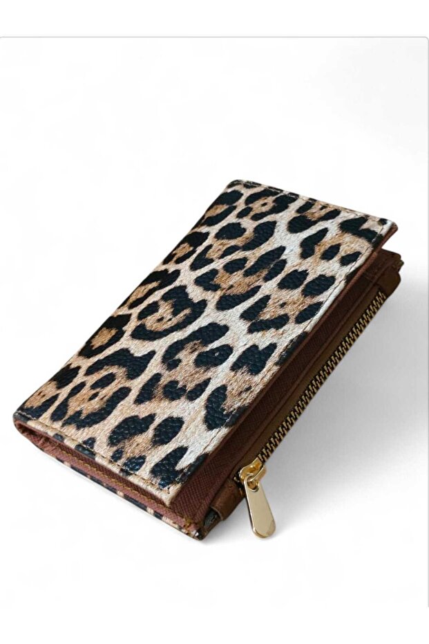 Portofel de damă cu model leopard - 1