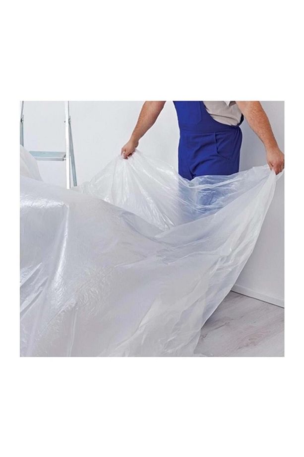 Naylon Tadilat Boya Koruyucu Örtü Poşet Folyo - 4x5 Metre - 20 M2 - 3 Paket - 3