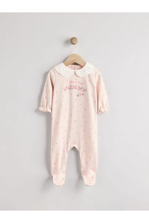 100% Organic Cotton Pink Maternity Jumpsuit Alye18359