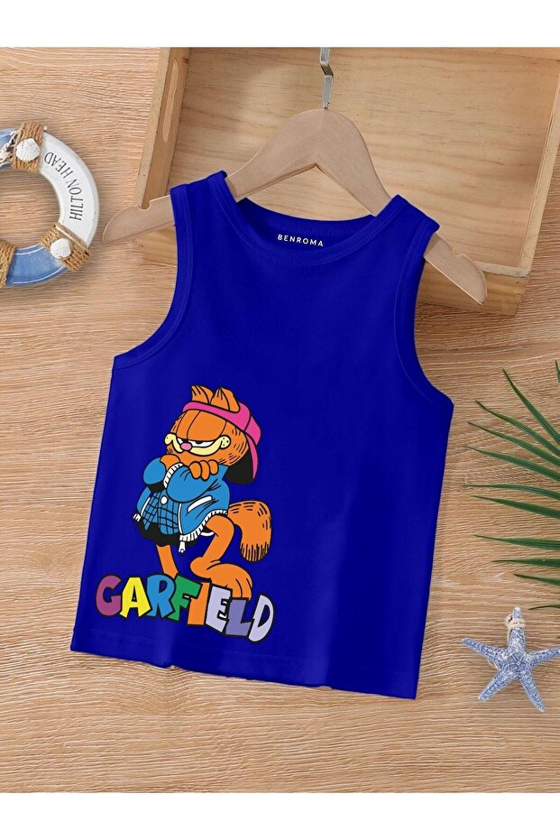 Cartoon Character Printed Sleeveless Children's T-Shirt