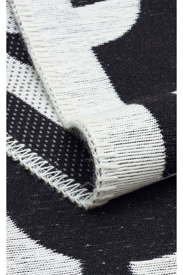 Malzeme: Geri Dönüştürülmüş Pamuk | Açıklama: Yıkanabilir Kaymaz Tabanlı Modern Pamuk Kilim | Kenar - 6