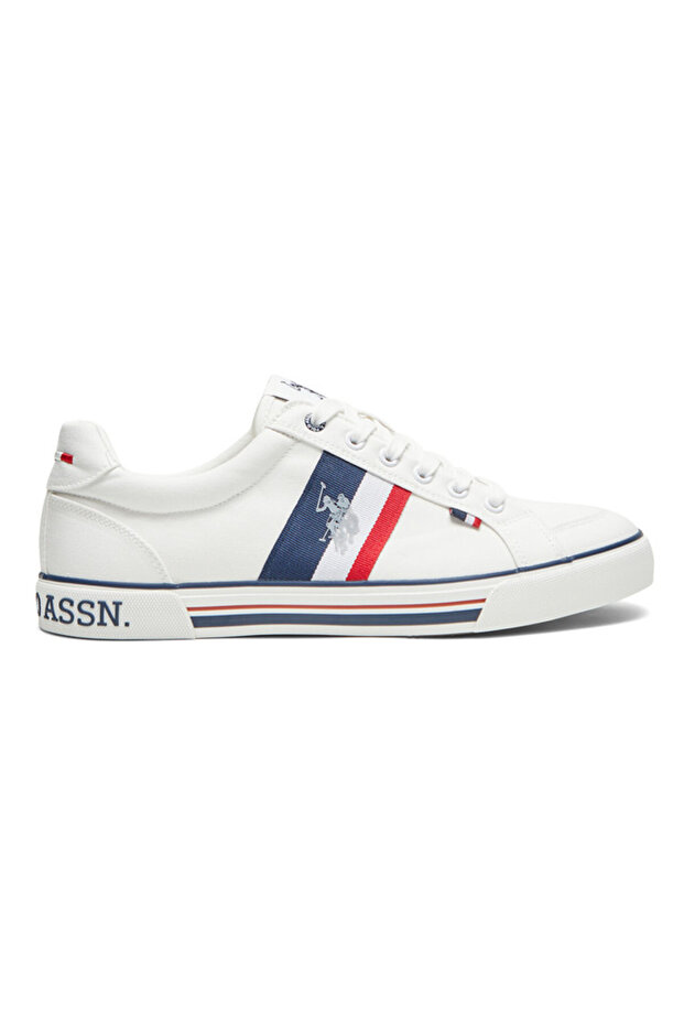 Men's White Low-Top Sneakers,Lightweight Casual Shoes for Classic Look