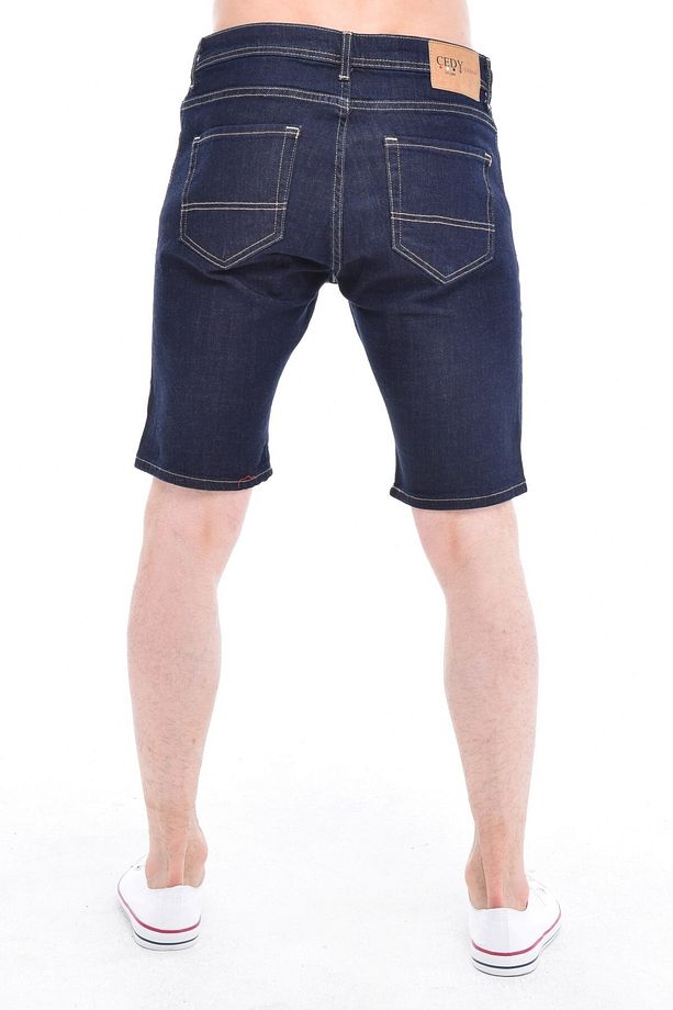 Erkek Kot Şort Slim Fit Jean Şort - C342 - 5