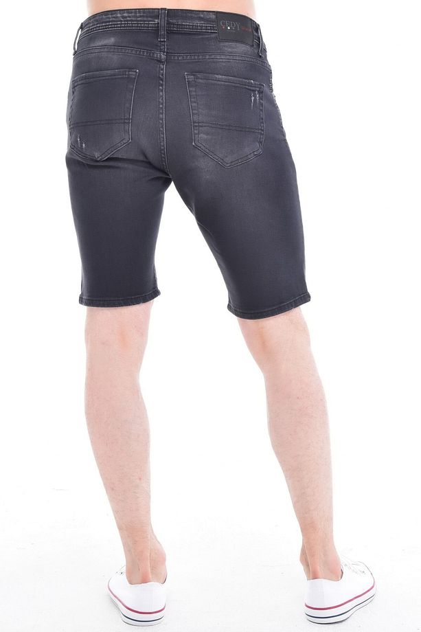 Erkek Kot Şort Slim Fit Jean Şort - C342 - 5