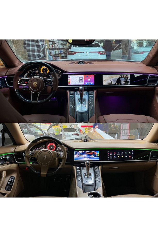 Araç Multimedya Porsche Panamera 2010 - 2016 Uyumlu Çift Ekran / Carplay  / Multimedya / Android - 4