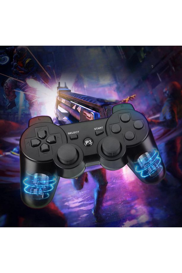 2li Ps3 Kablosuz Analog Oyun Kolu Dualshock Oyuncu Konsol Wireless Joystick Double Kumanda - 3