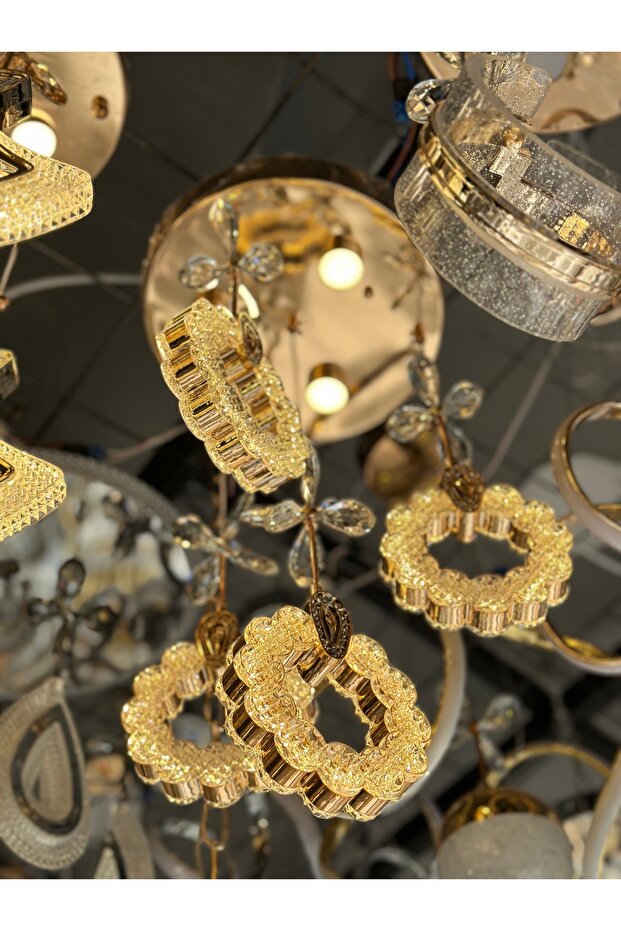 4 SARKIT PAPATYA LÜX LED AVİZE 2025 MODEL - 8