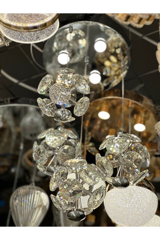 4 SARKIT KRİSTAL LÜX LED AVİZE 2025 MODEL - 6