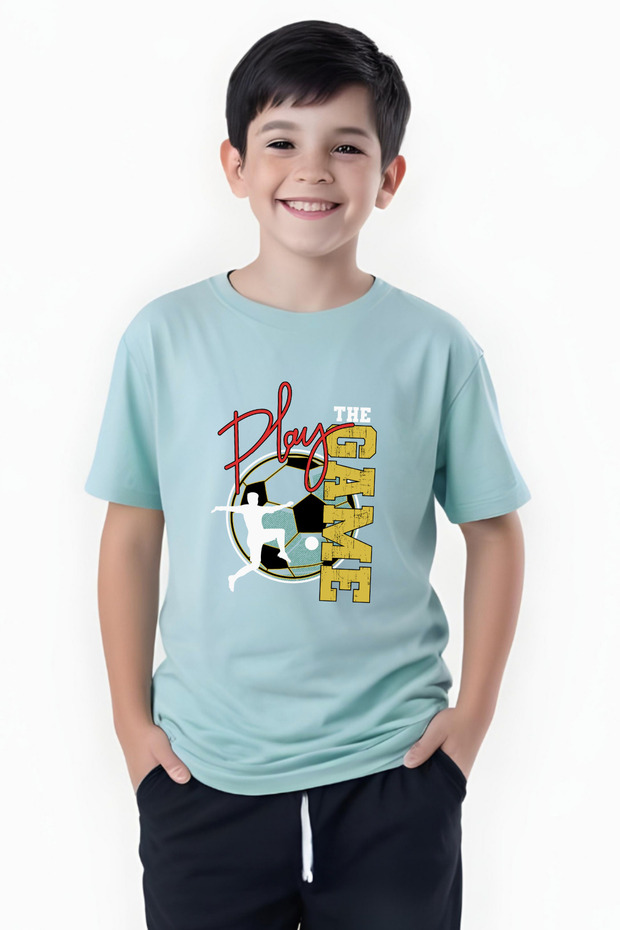The Play Printed Boys' Short Sleeve Round Neck T-Shirt