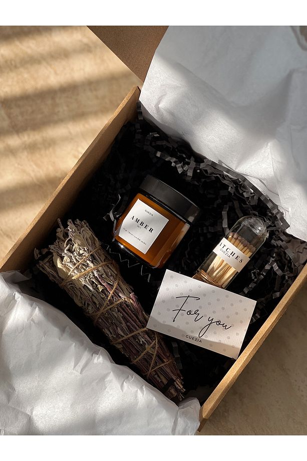 Amber Box | Candle Set | Terapi Set | Hediye Mum Kutusu - 3