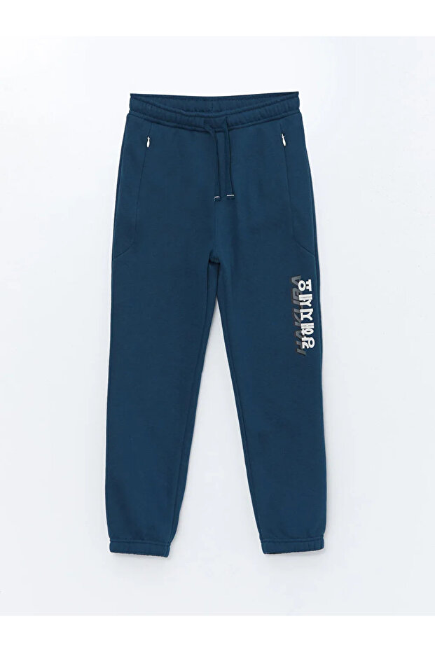 Lcw Kids Petrol Elastic Waist Boys' Thick Jogger Sweatpants