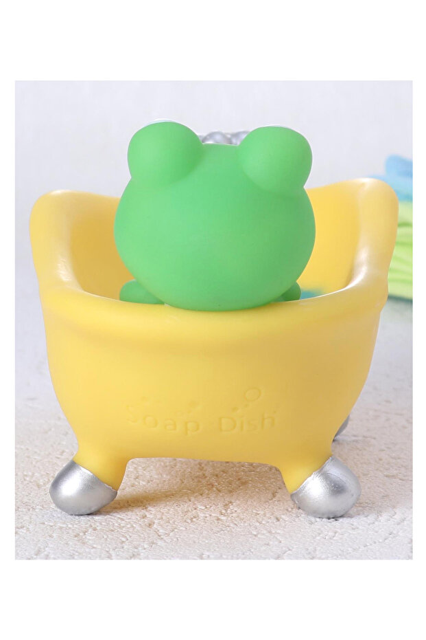 طبق صابون على شكل ضفدع - متعدد الألوان - 7