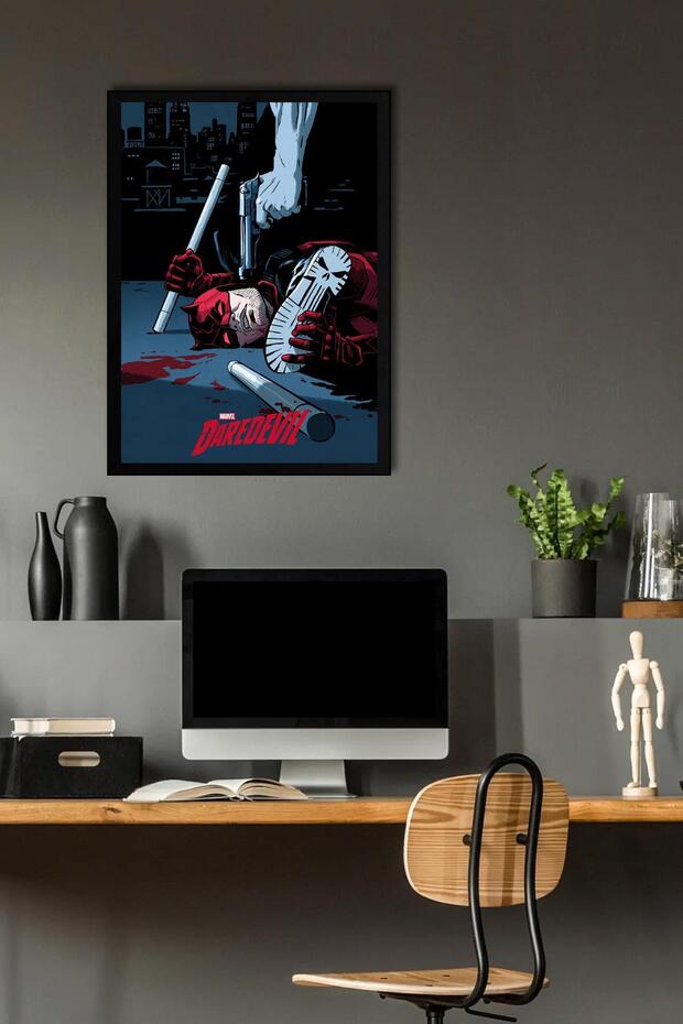 Daredevil Çerçeveli Tablo - Marvel Dizi Poster Tablo - 2