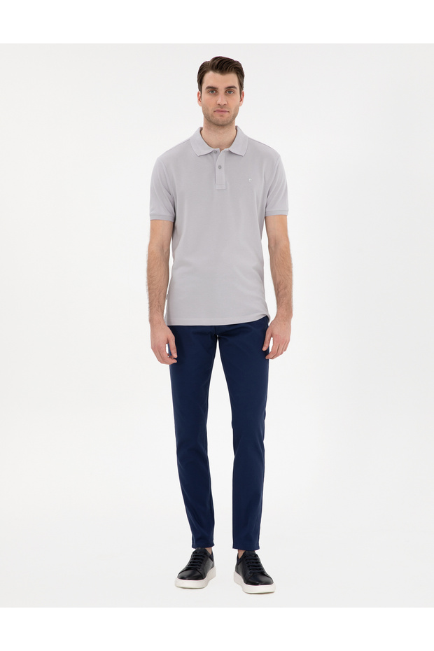İndigo Slim Fit 5 Pocket Chino Pants 50271249-Vr028