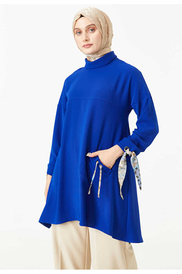 Fular Detaylı Tunik - 1