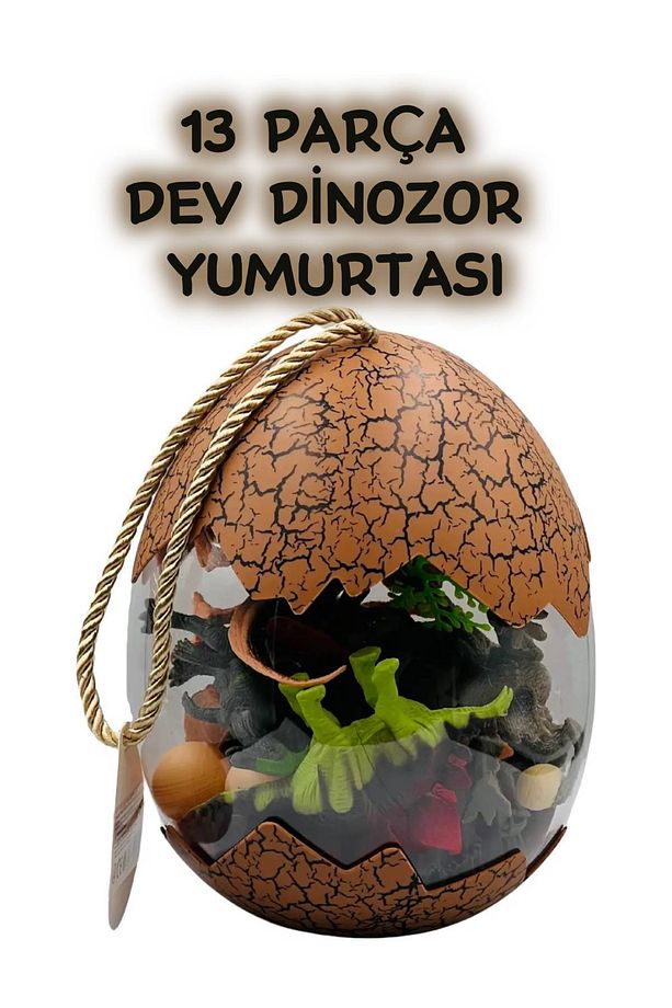 Dev Dinozor Yumurtası 13 Parça Dinozor Figür Seti - 2