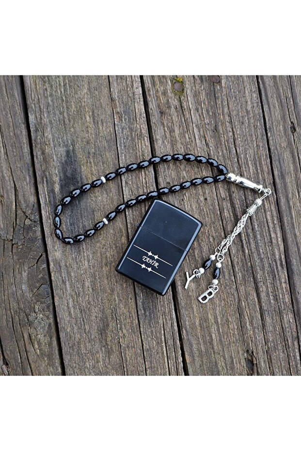 Dokunmatik Çift Kol Saatleri Çakmak Tesbih Bileklik Seti Pk100 - 2