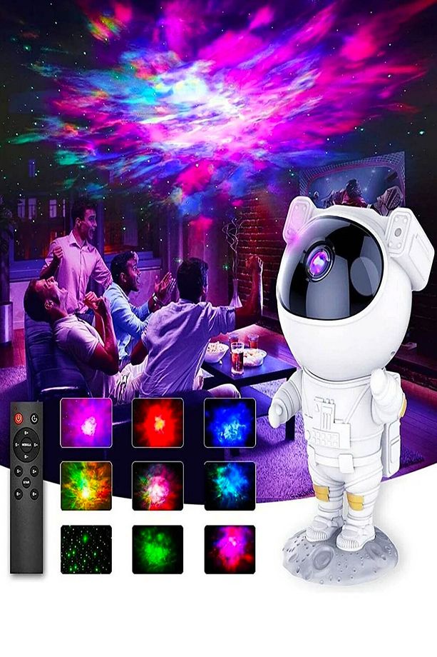 Astronot Projeksiyon Gece Lambası Lazer Show - 1