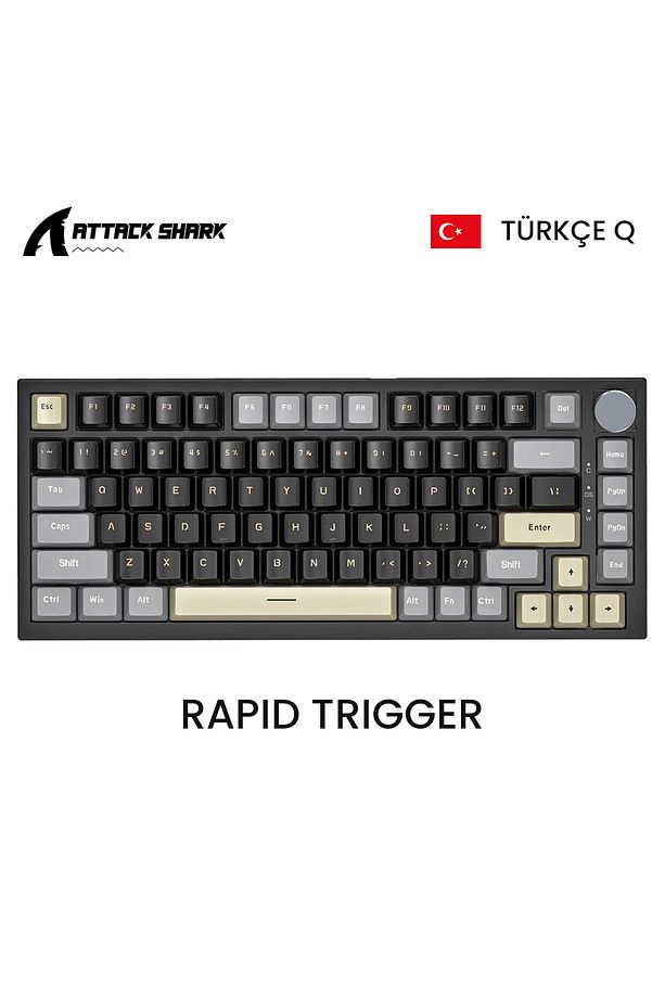 Attack Shark K85 Rapid Trigger Rgb Mekanik Klavye Türkçe Q - 1