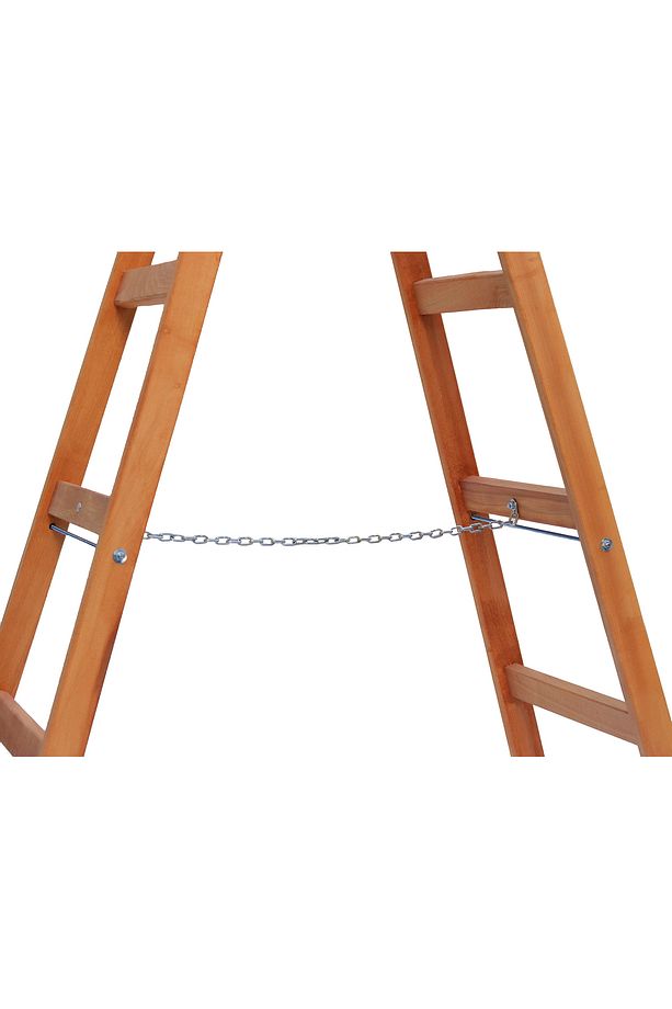 3 BASAMAKLI A TİPİ ÇİFT ÇIKIŞLI AHŞAP MERDİVEN 110CM - 3