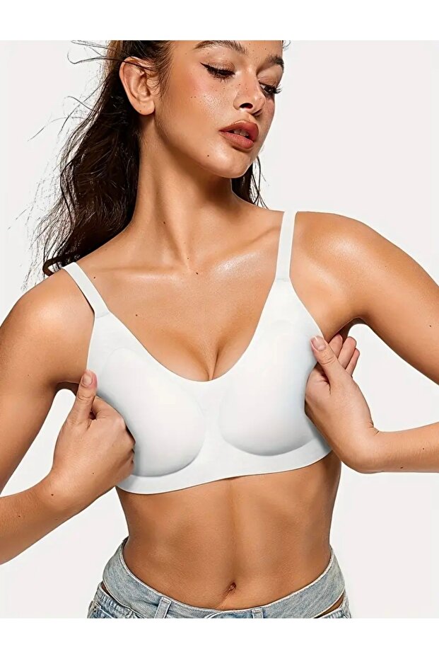 Seamless Bralet Bra with Laser Cut Removable Pads - 1