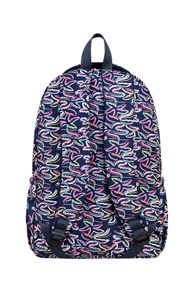 حقيبة ظهر فاخرة منقوشة للمدارس الثانوية والمتوسطة - 4