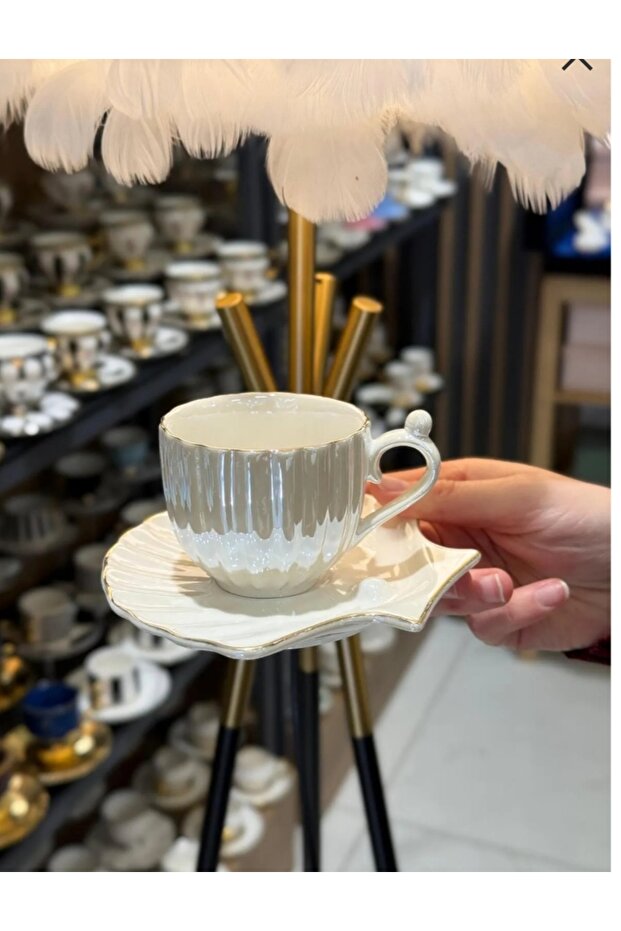 Pearl Luxury Porcelain Coffee Cup Suit