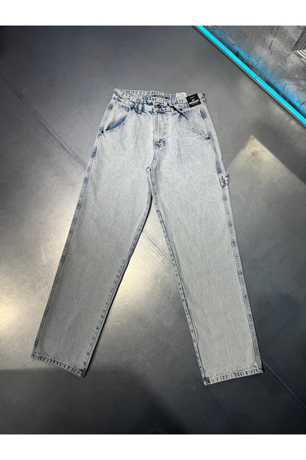 Blugi largi Differente Ice Blue - 4
