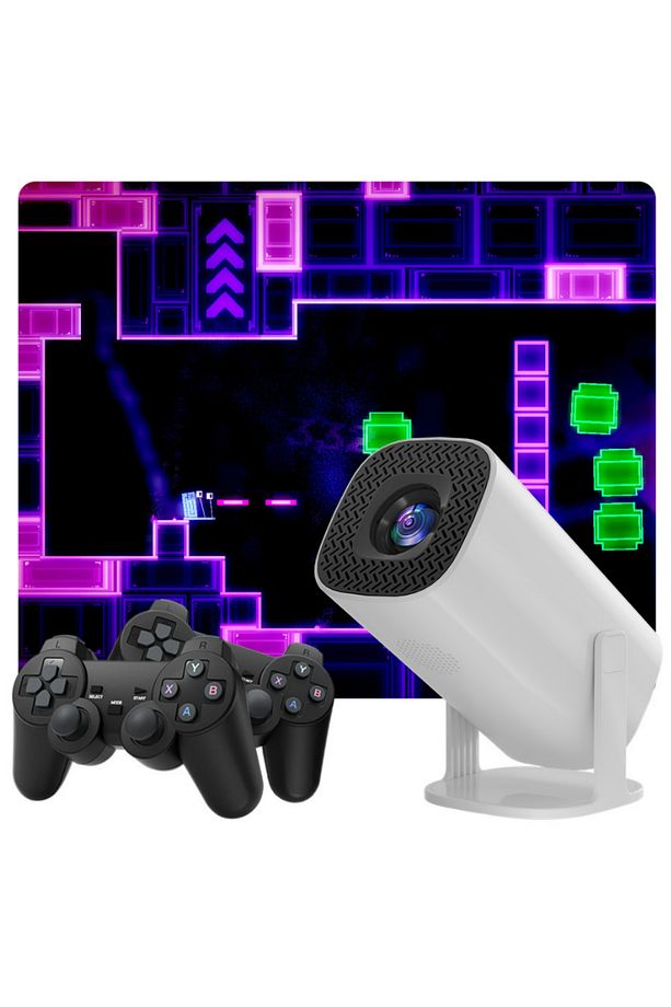 P30 MAX Retro oyunu konsolları Android11 sistemi mini taşınabilir akıllı projektör 10.000 Oyun - 3