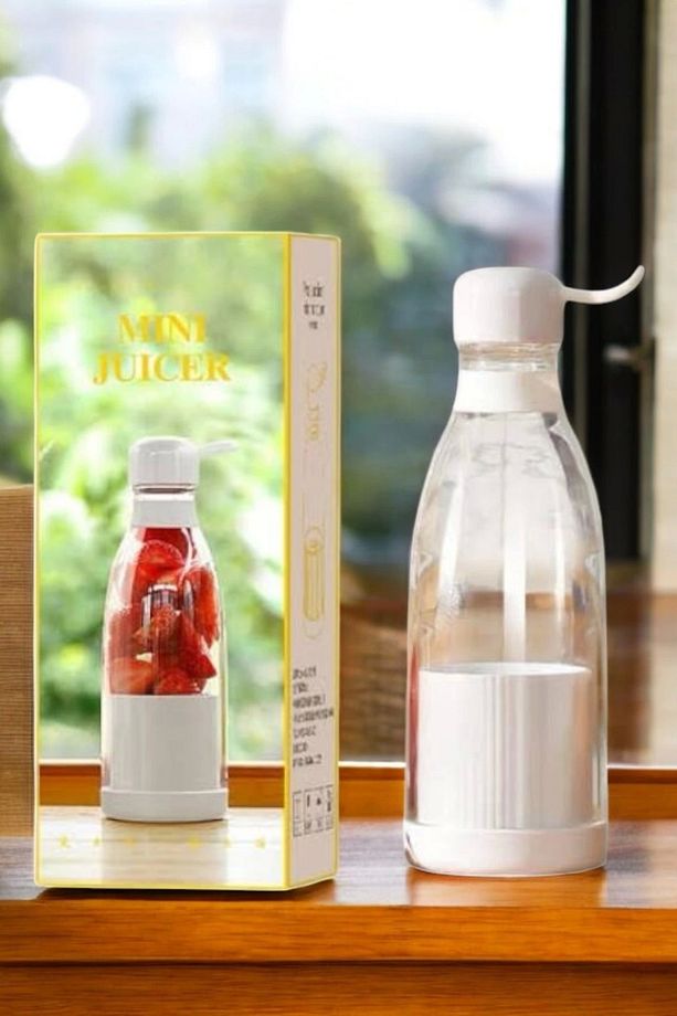 Bardak Blender Smoothie Meyve Sıkacağı Şarjlı Cam Taşınabilir - 2