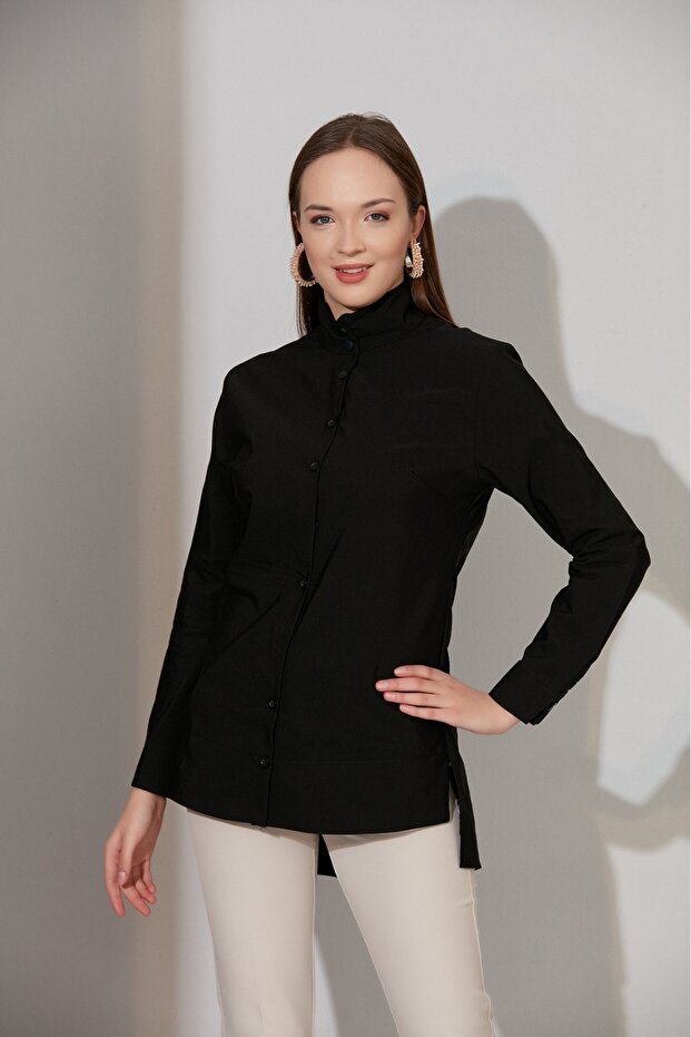 قميص بأكمام طويلة وأزرار - 2