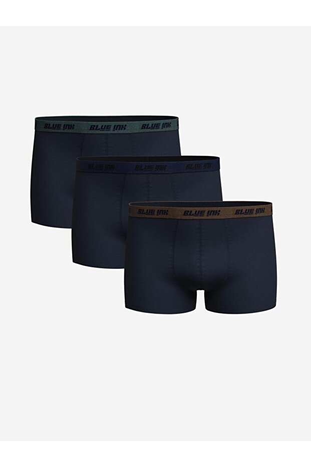 Standart Kalıp Pamuklu Esnek Erkek Boxer 3'lü - 1