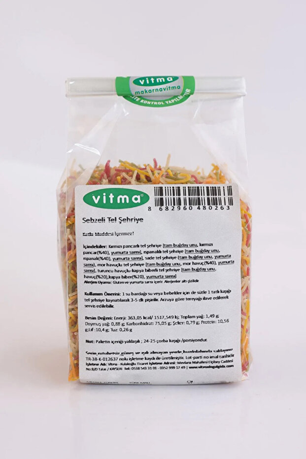 Sebzeli Tel Şehriye 200gr