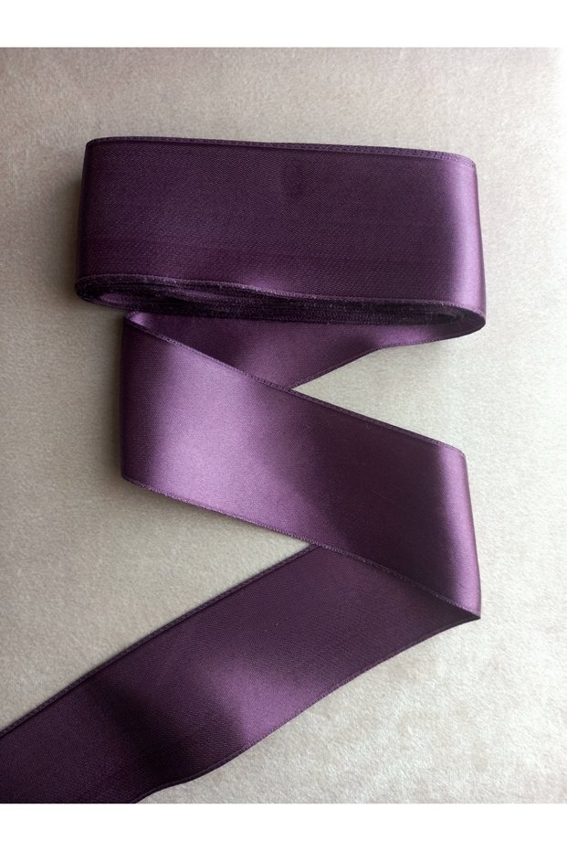 Plum Satin Ribbon 6 cm 10 Meters One Roll,Satin,Seten,Wide Ribbon,Ribbon 6 cm Jewelry Ribbon
