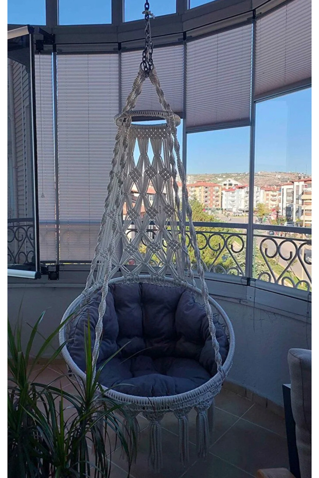 Makrome Salıncak Minderi 130x50cm ( Sadece Minder ) - 1