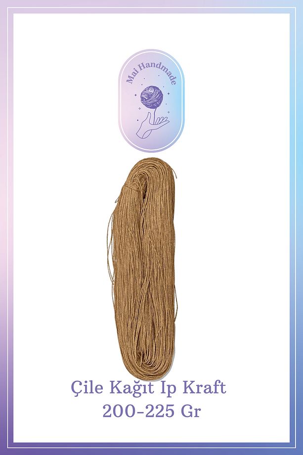 Kağıt Ip 200-225 gram Örgü Ip Kraft - 1