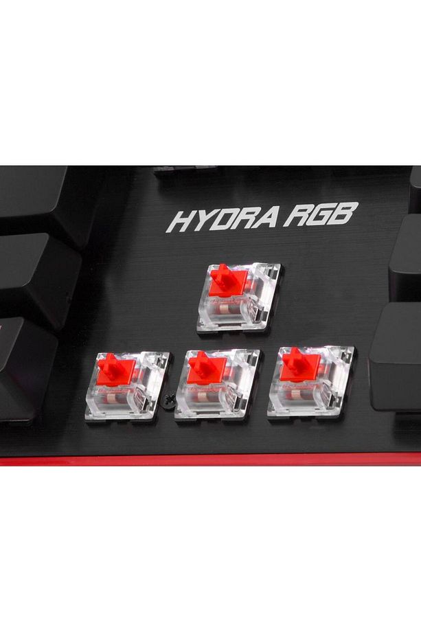 Hydra R6 Full Color RGB LED Gaming Pro Red Switch Mekanik Klavye - 6