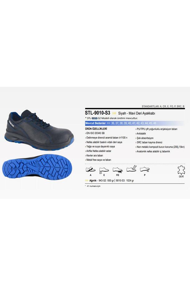 Stl-9010 S3 Src Deri Kompozit Burun Iş Ayakkabısı - 4