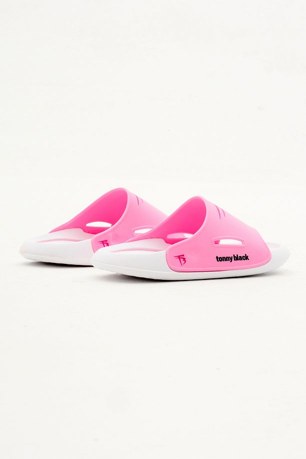 Çocuk Unisex Pembe Poli Taban Logolu Terlik - 5