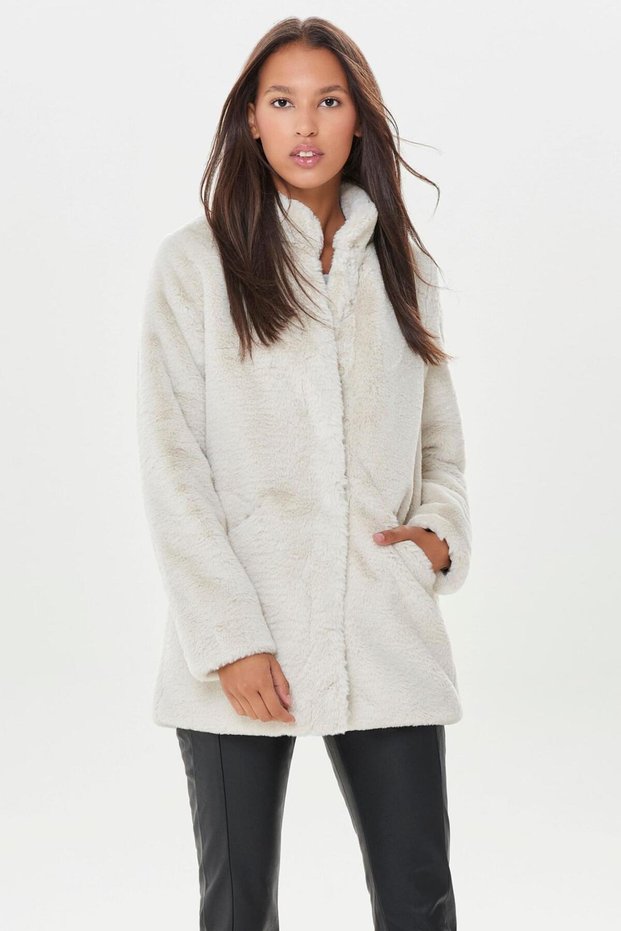 15164600-22K Onlvıda Faux Fur Coat Otw Women's Fur Coat