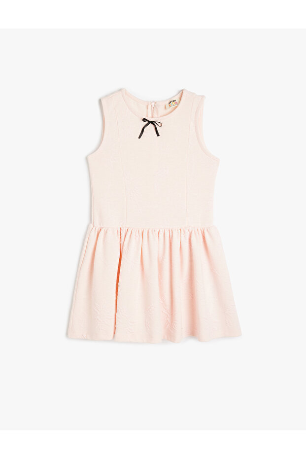 Bowknot Crew Neck Sling Dress