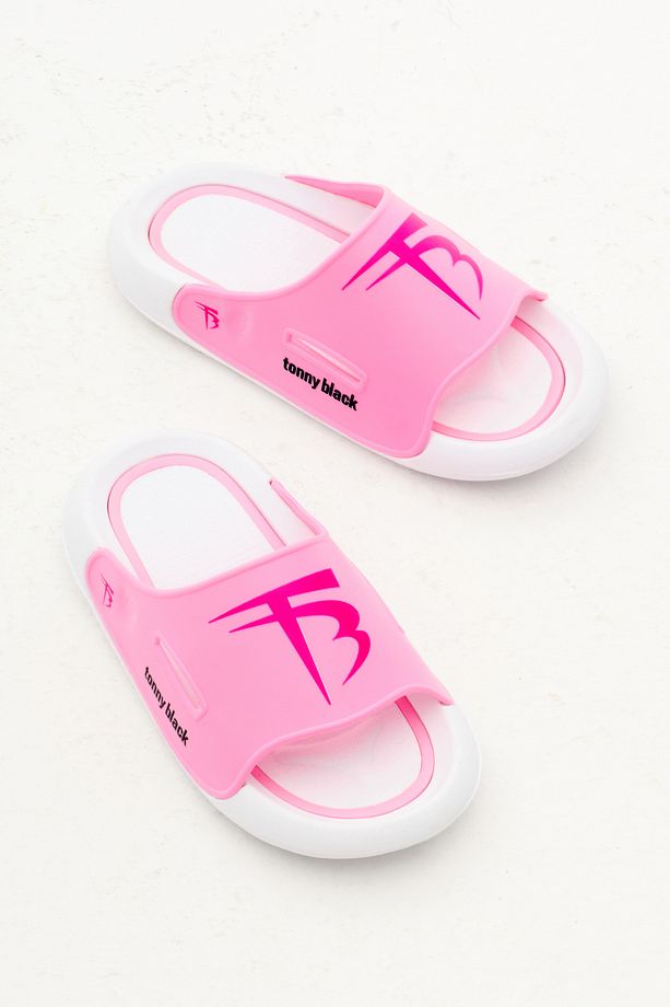 Çocuk Unisex Pembe Poli Taban Logolu Terlik - 4