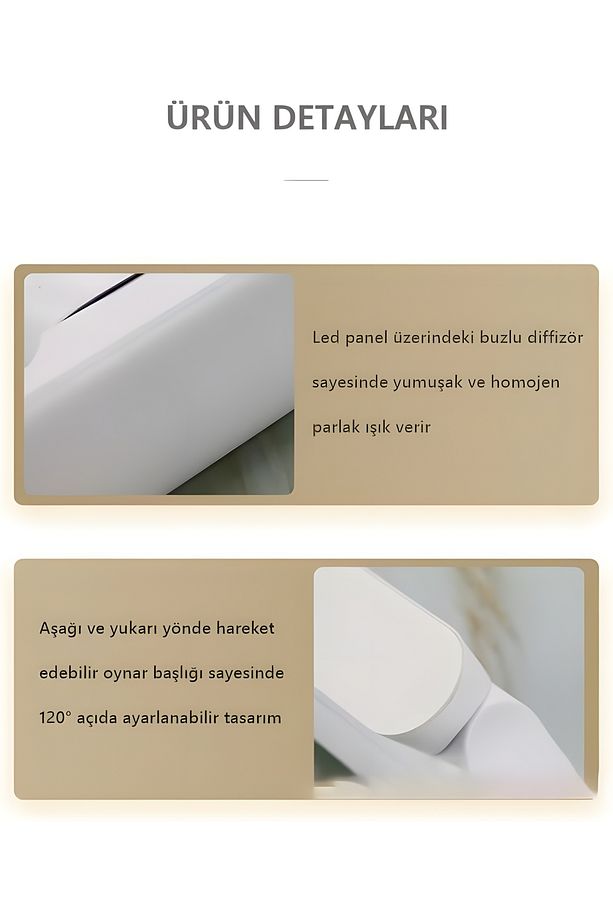 Mıknatıslı Şarj Edilebilir 3 Renkli Duvar Apliği - 6