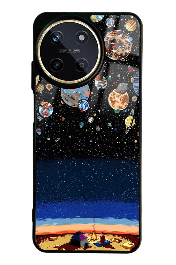 Oppo Realme 11 Glossy Phone Case under the Planets Design