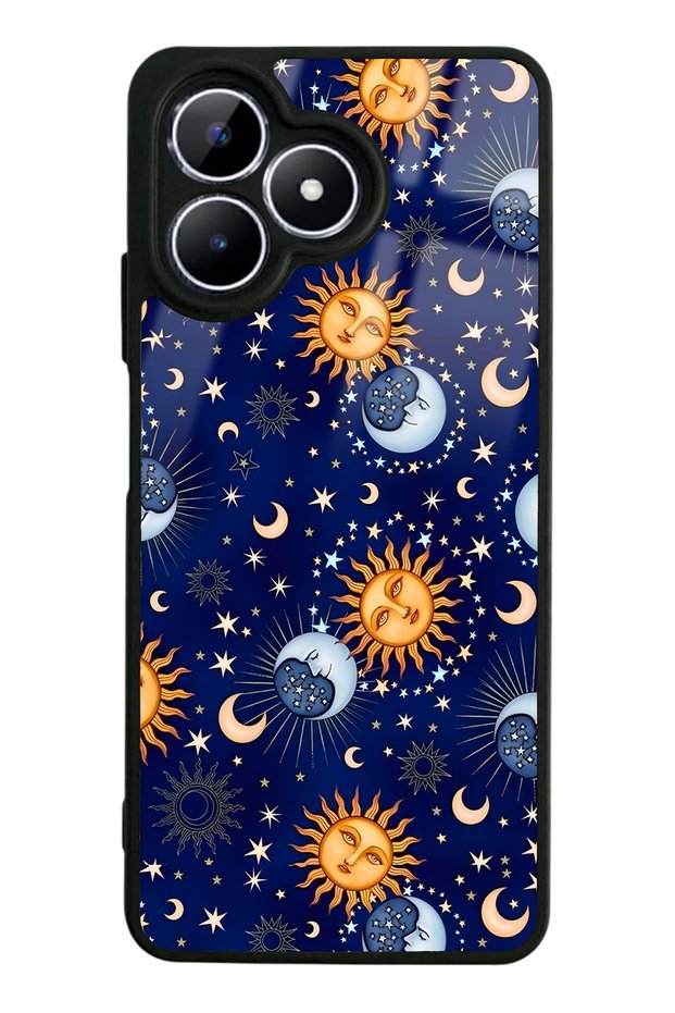 Oppo Realme Note 50 Month Sun Pajama Design Glossy Phone Case